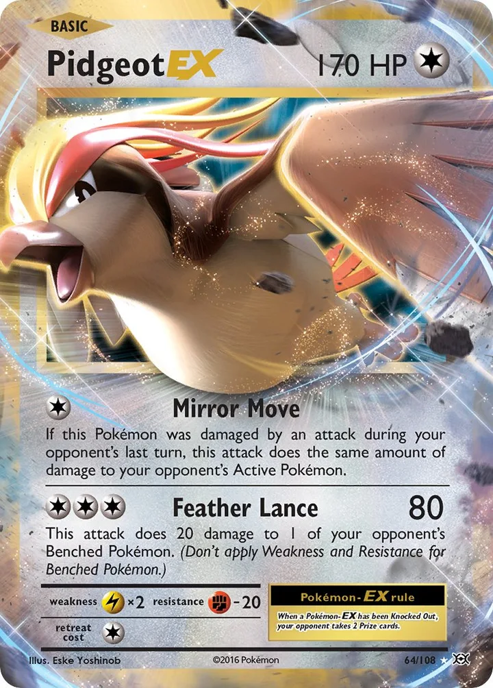 Pidgeot-EX, Evolutions 64/108