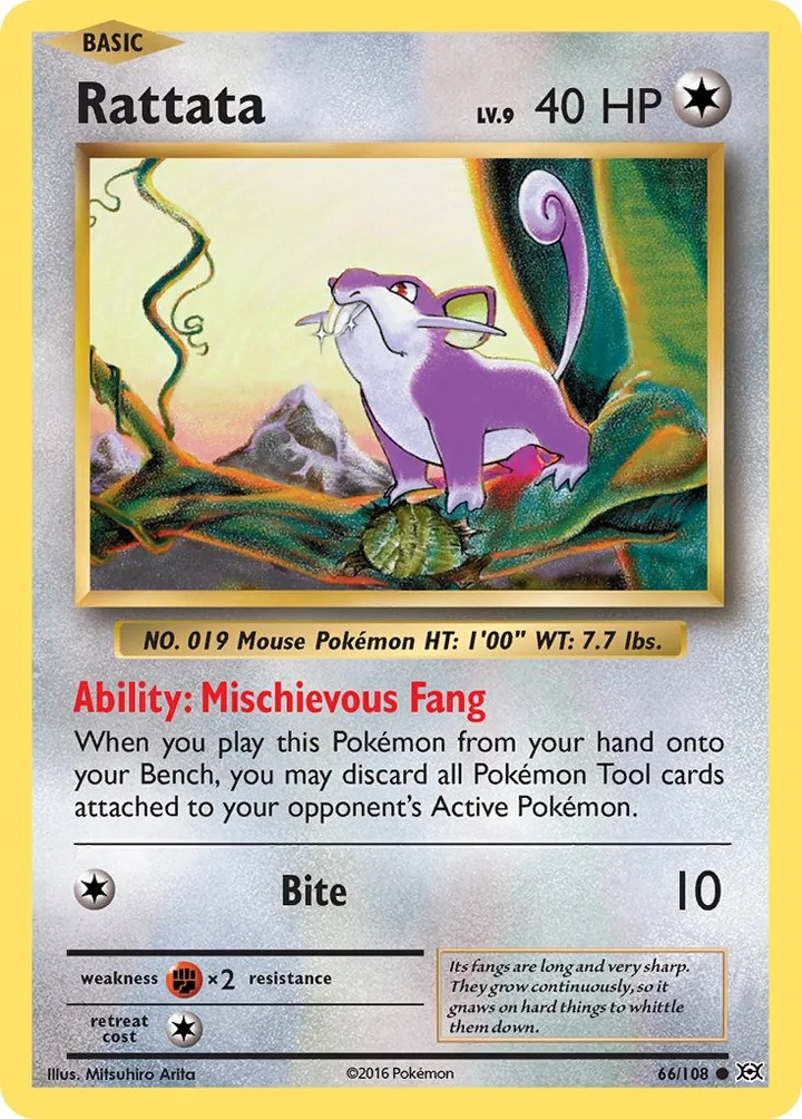 Rattata, Evolutions 66/108