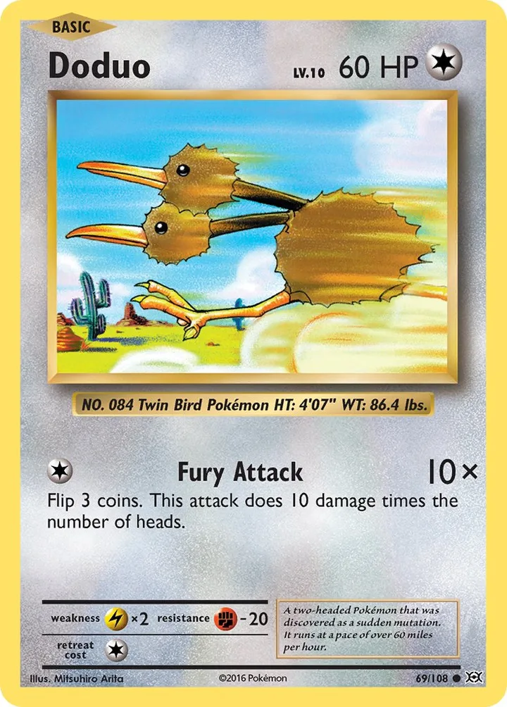 Doduo, Evolutions 69/108