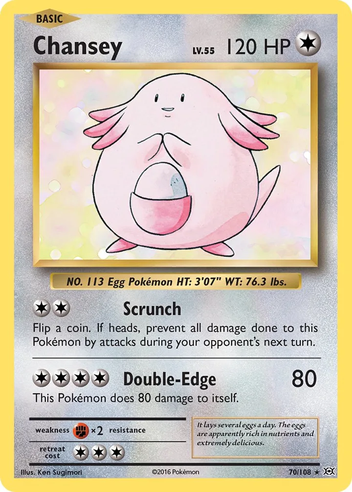 Chansey, Evolutions 70/108