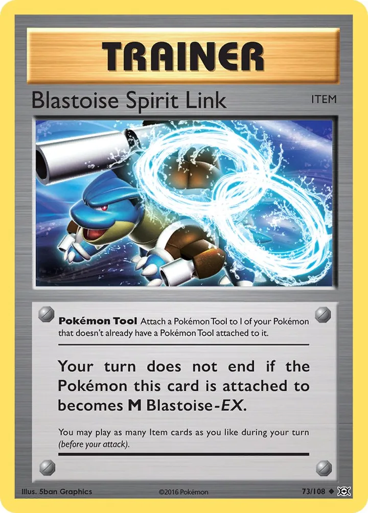 Blastoise Spirit Link, Evolutions 73/108