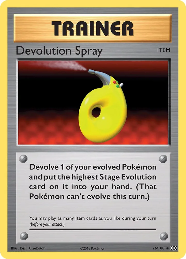 Devolution Spray, Evolutions 76/108