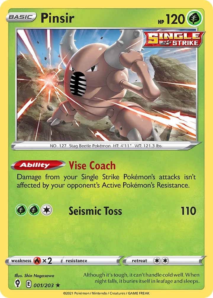 Pinsir, Evolving Skies 001/203