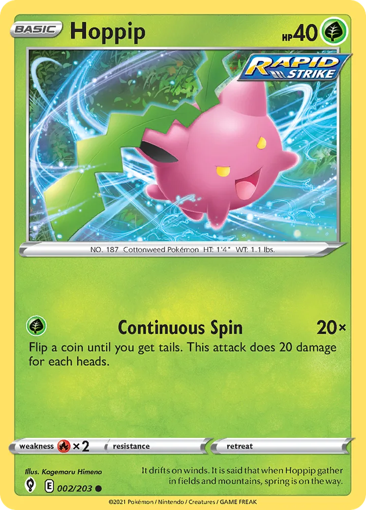 Hoppip, Evolving Skies 002/203