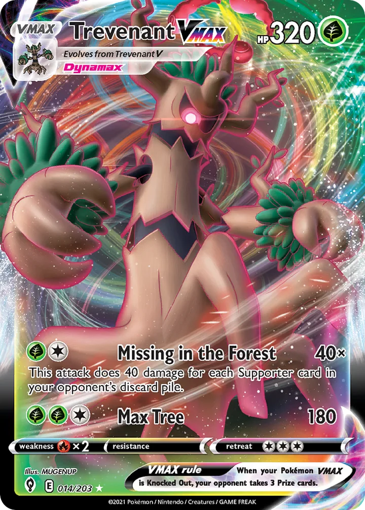 Trevenant VMAX, Evolving Skies 014/203