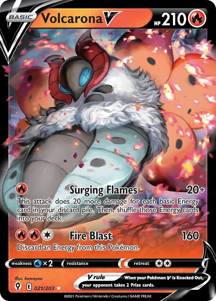 Volcarona V, Evolving Skies 021/203