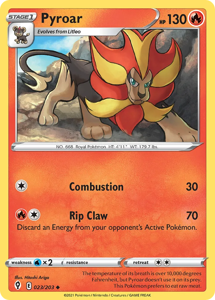 Pyroar, Evolving Skies 023/203