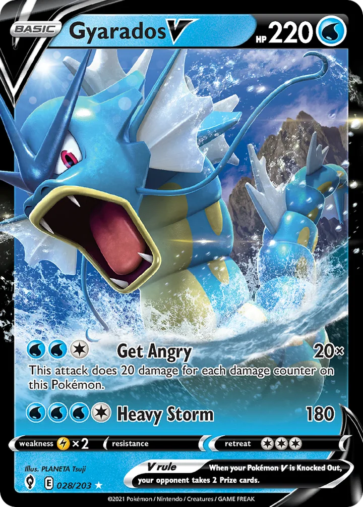 Gyarados V, Evolving Skies 028/203