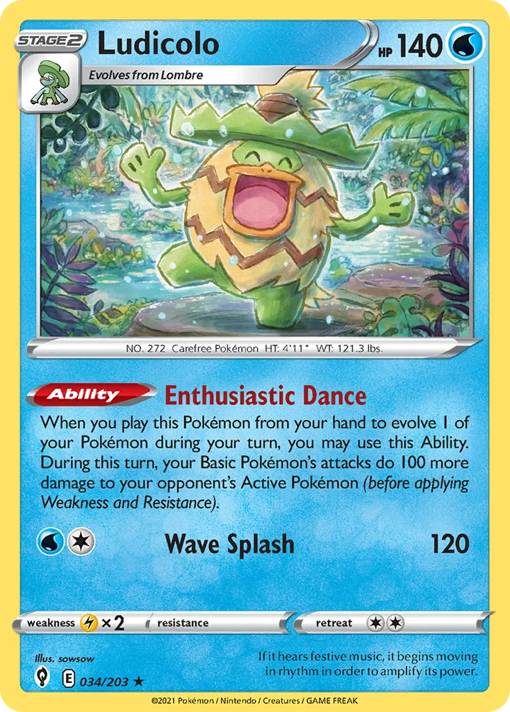 Ludicolo, Evolving Skies 034/203