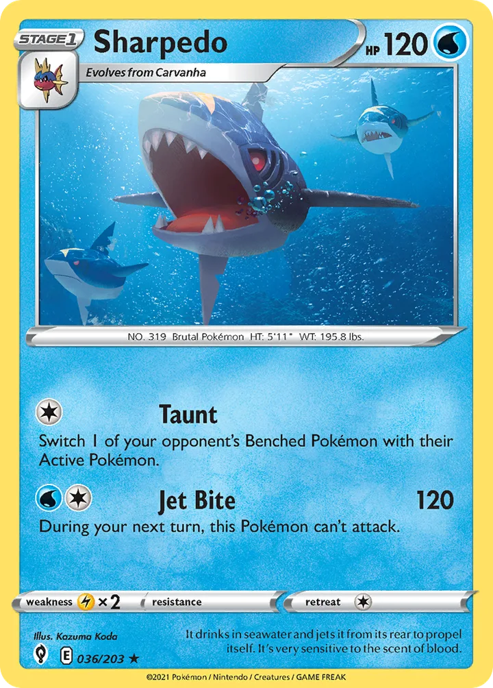 Sharpedo, Evolving Skies 036/203