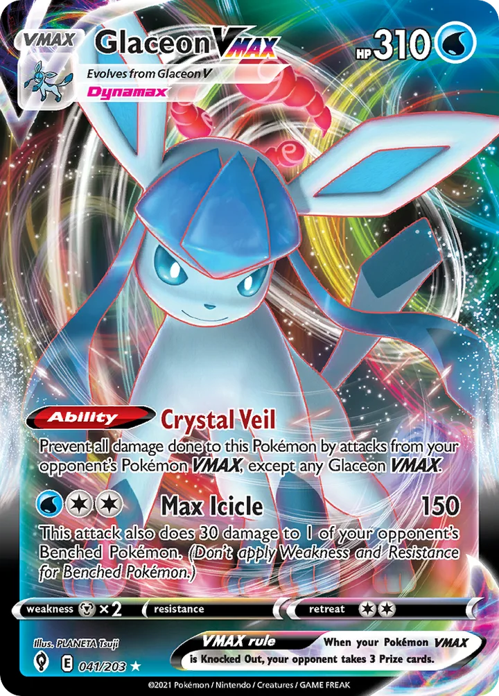 Glaceon VMAX, Evolving Skies 041/203