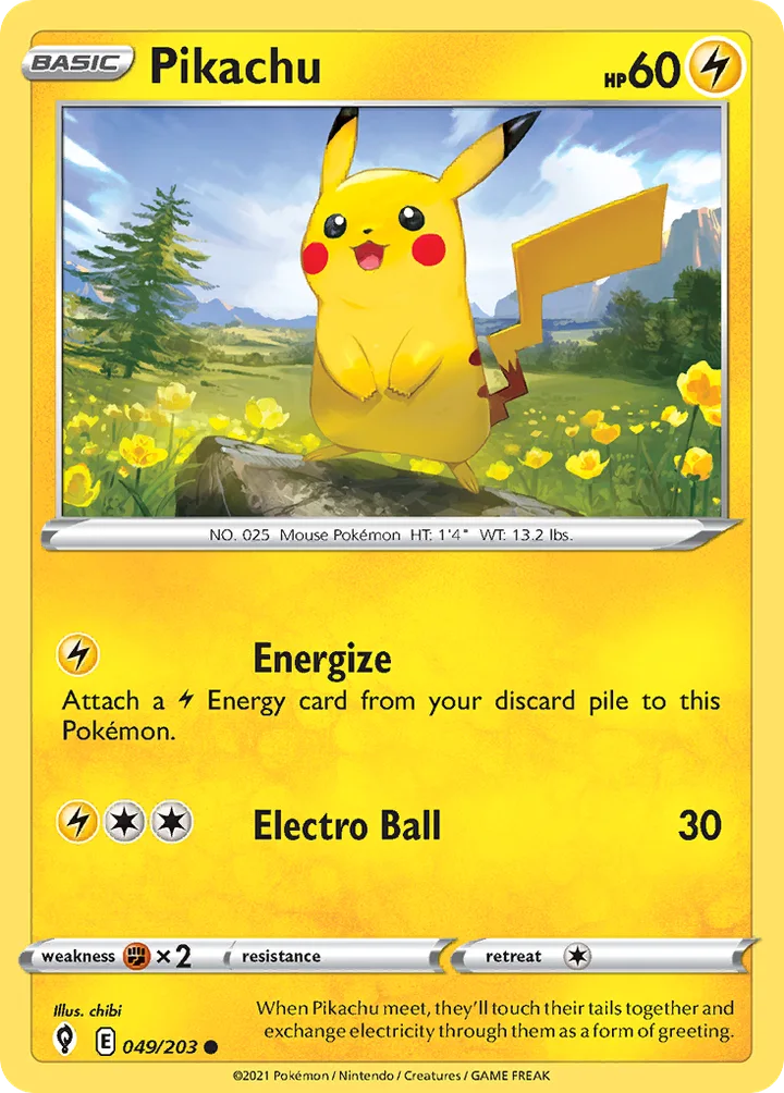 Pikachu, Evolving Skies 049/203