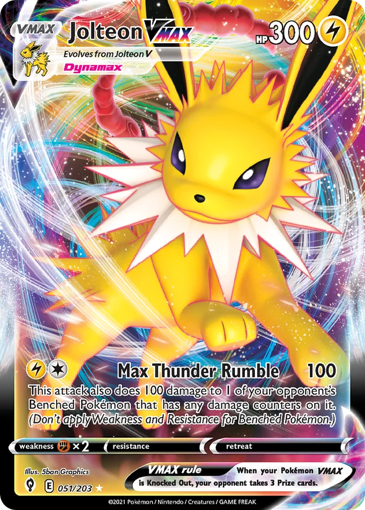 Jolteon VMAX, Evolving Skies 051/203