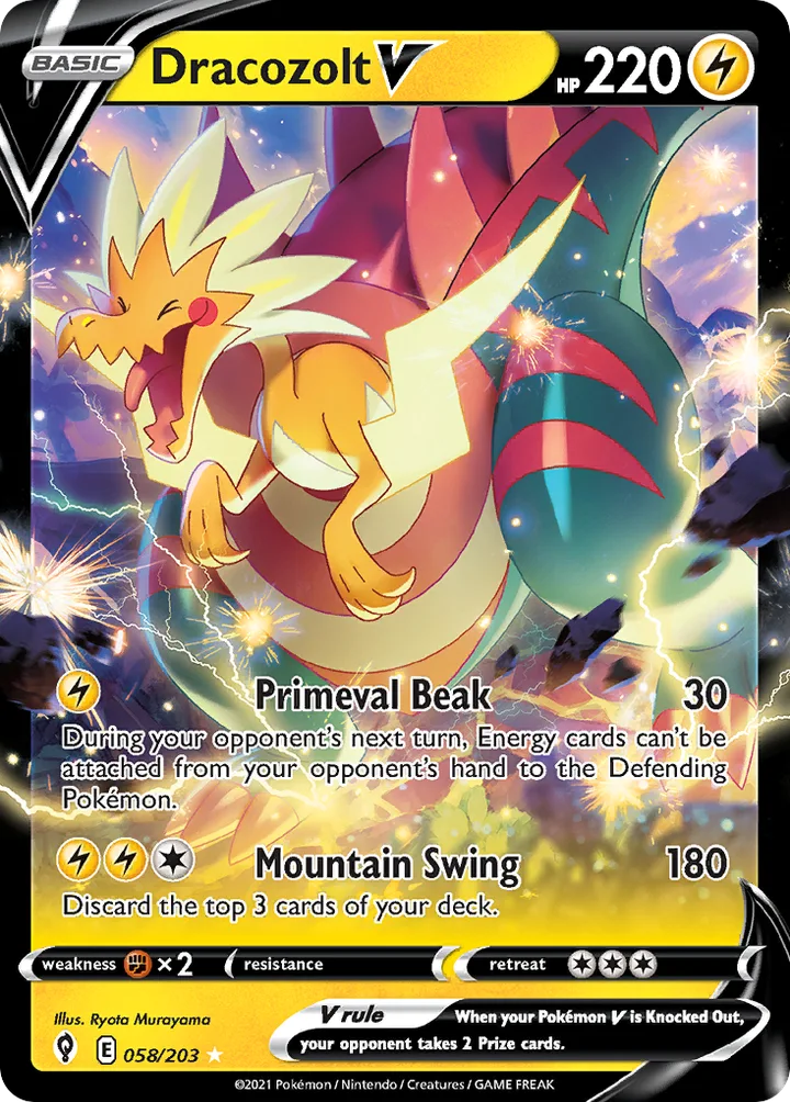 Dracozolt V, Evolving Skies 058/203