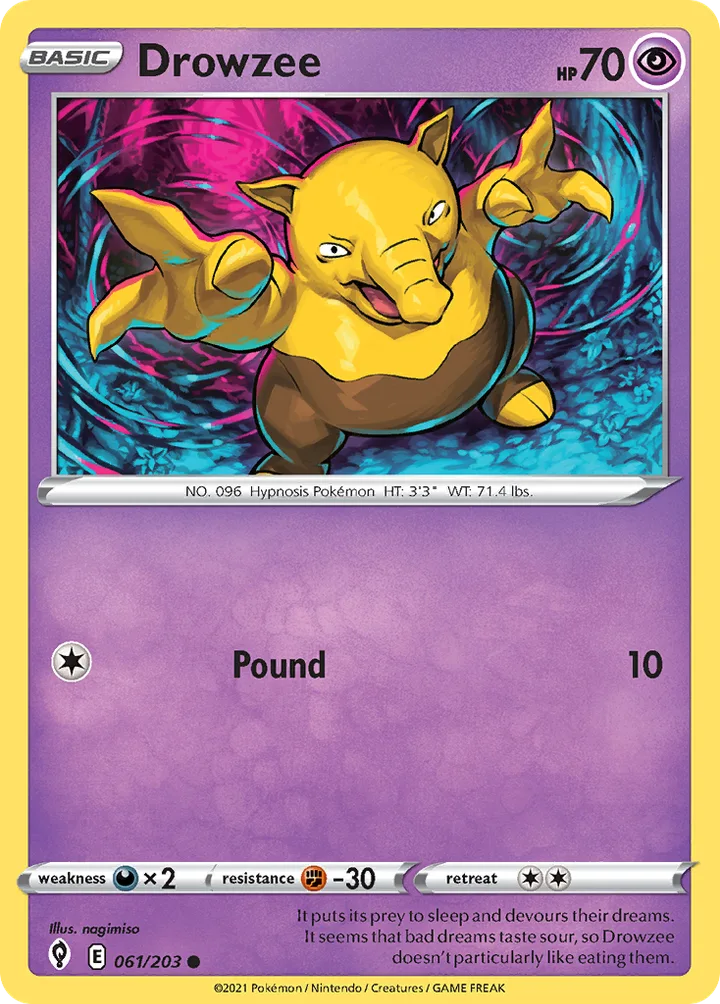 Drowzee, Evolving Skies 061/203