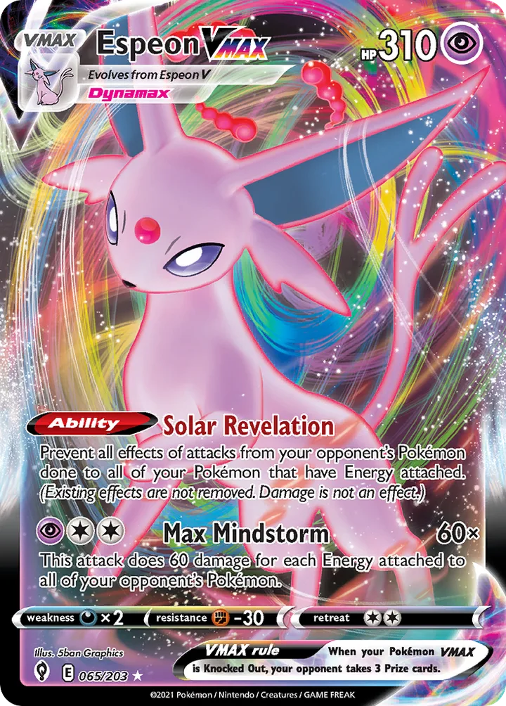 Espeon VMAX, Evolving Skies 065/203