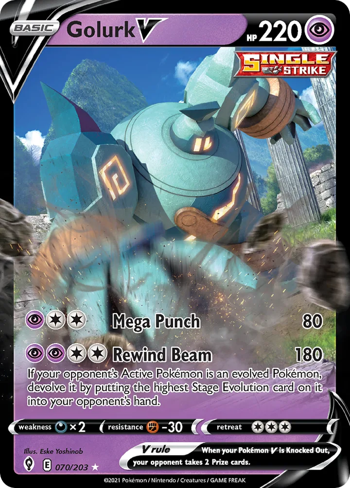 Golurk V, Evolving Skies 070/203