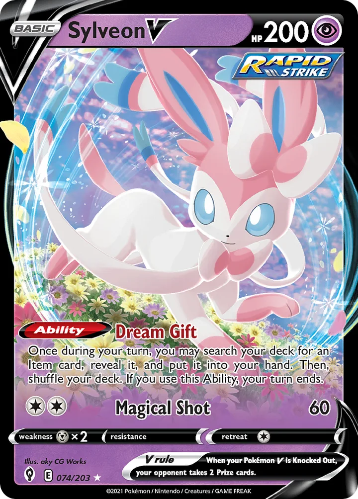Sylveon V, Evolving Skies 074/203
