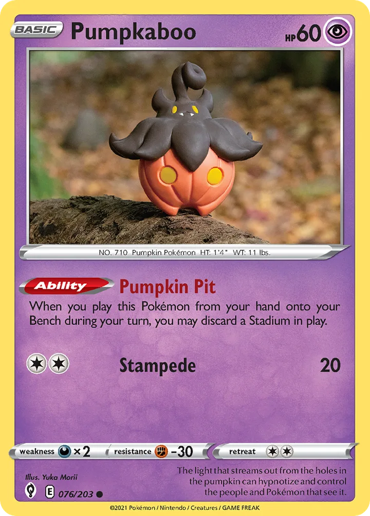 Pumpkaboo, Evolving Skies 076/203