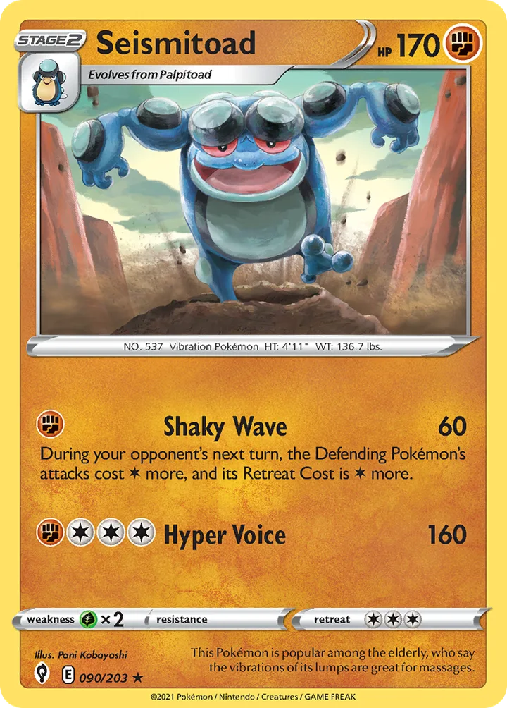 Seismitoad, Evolving Skies 090/203