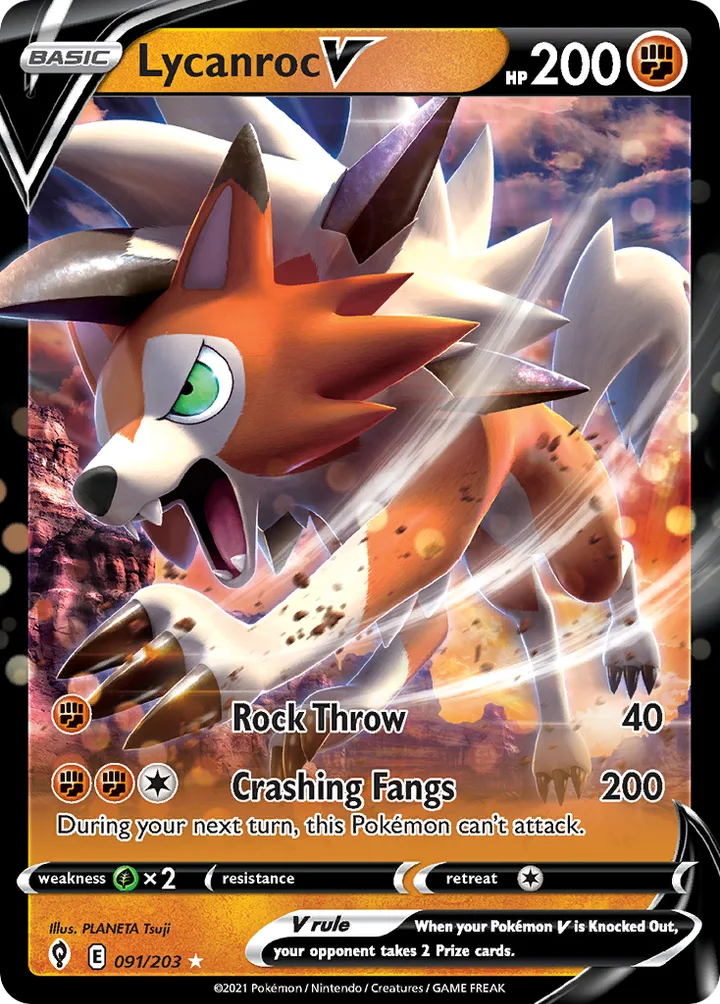 Lycanroc V, Evolving Skies 091/203