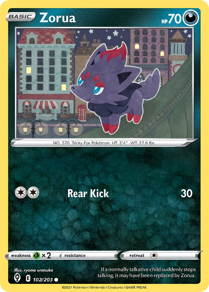 Zorua, Evolving Skies 102/203
