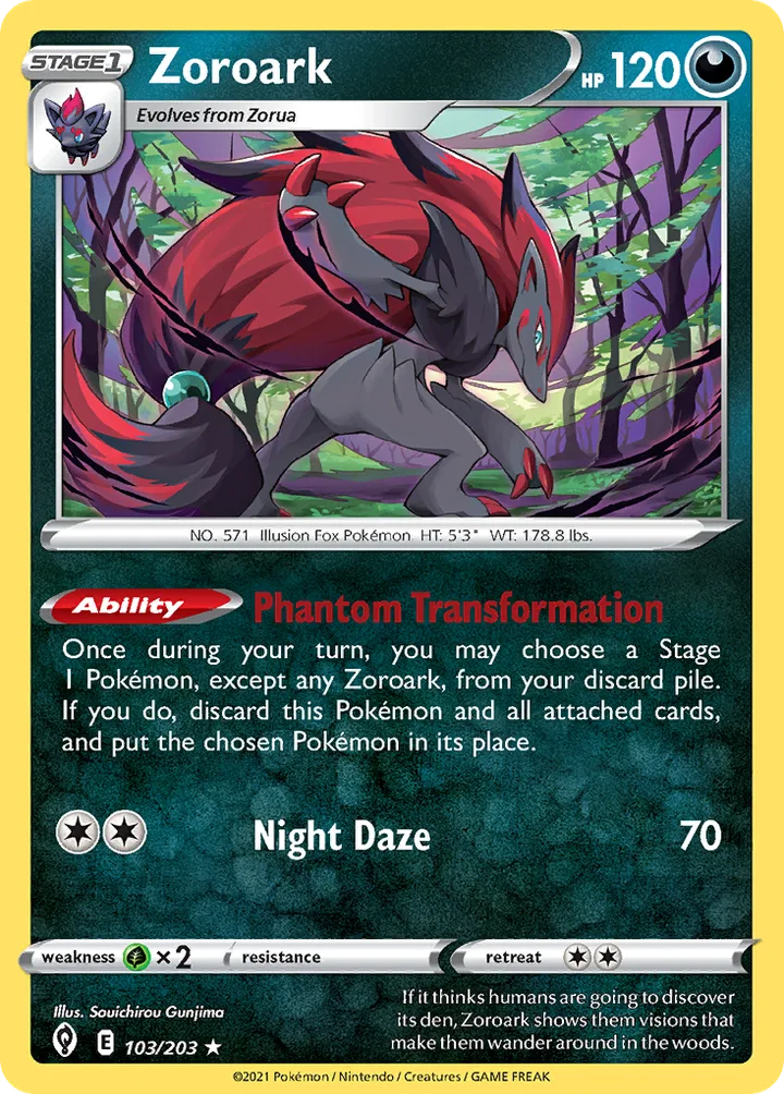 Zoroark, Evolving Skies 103/203