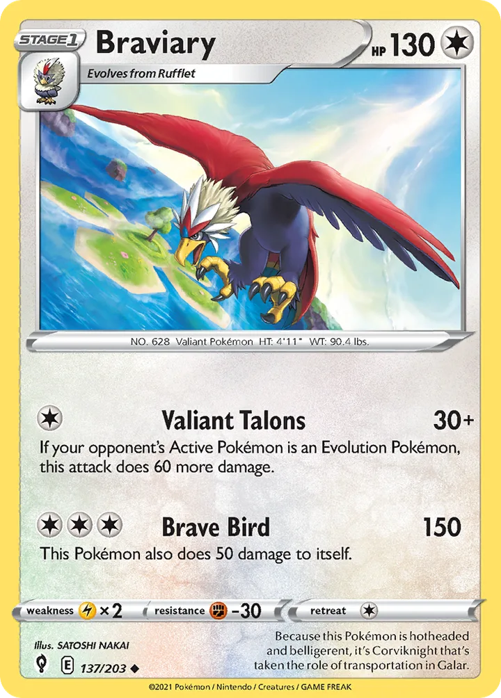 Braviary, Evolving Skies 137/203