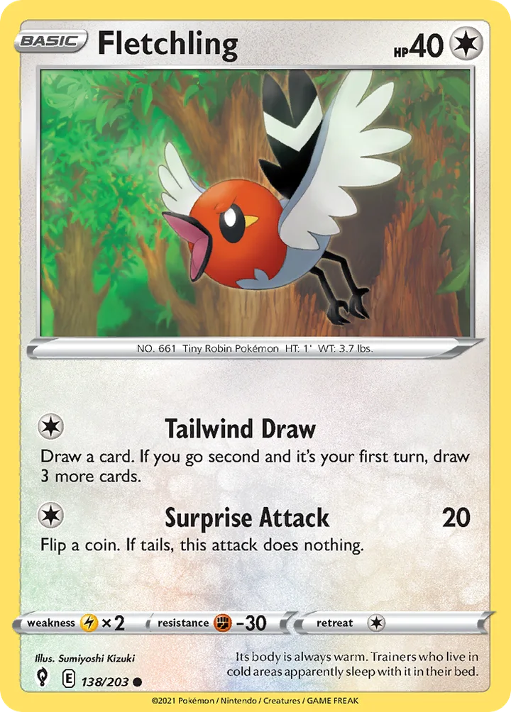 Fletchling, Evolving Skies 138/203