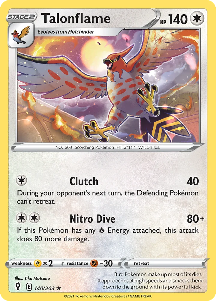 Talonflame, Evolving Skies 140/203