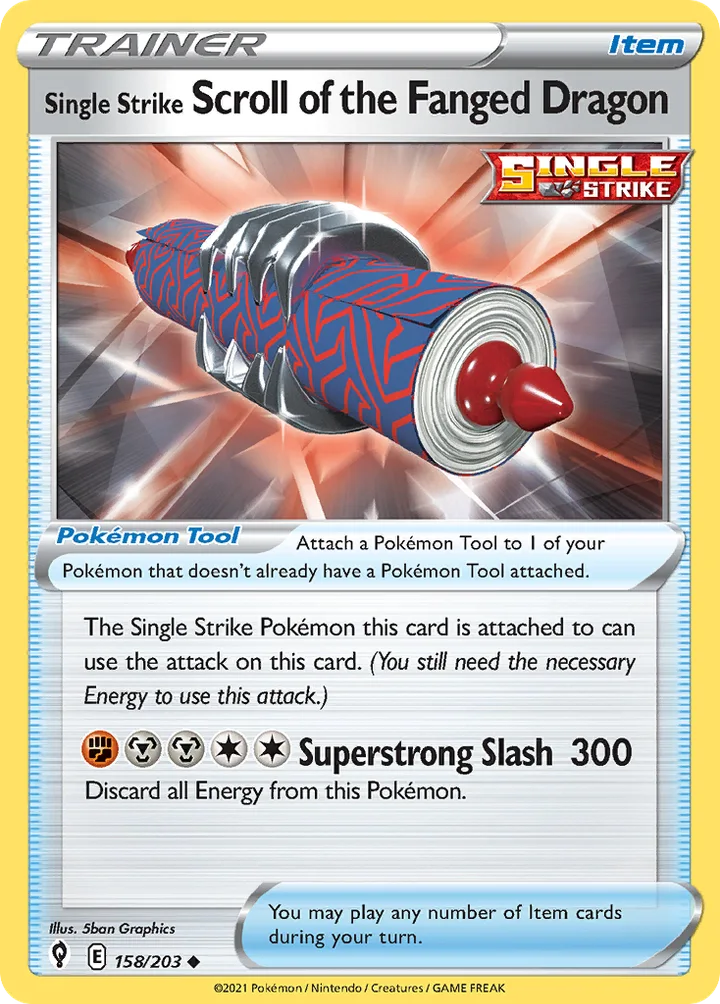 Single Strike Scroll of the Fanged Dragon, Evolving Skies 158/203