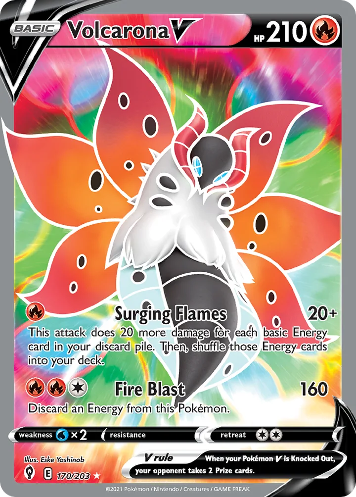 Volcarona V, Evolving Skies 170/203