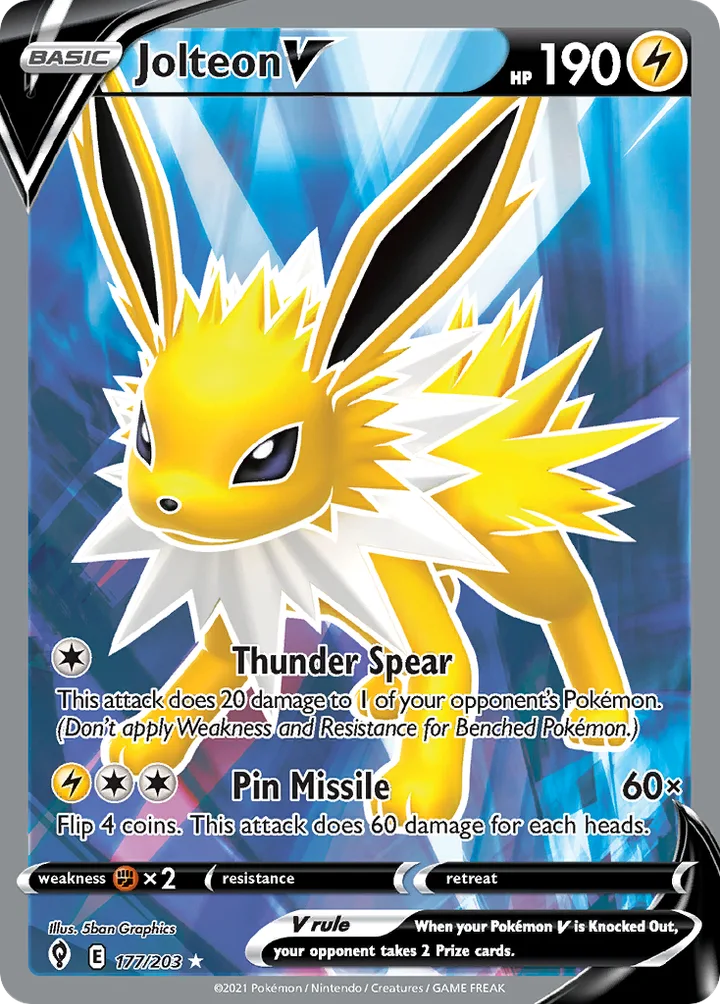 Jolteon V, Evolving Skies 177/203