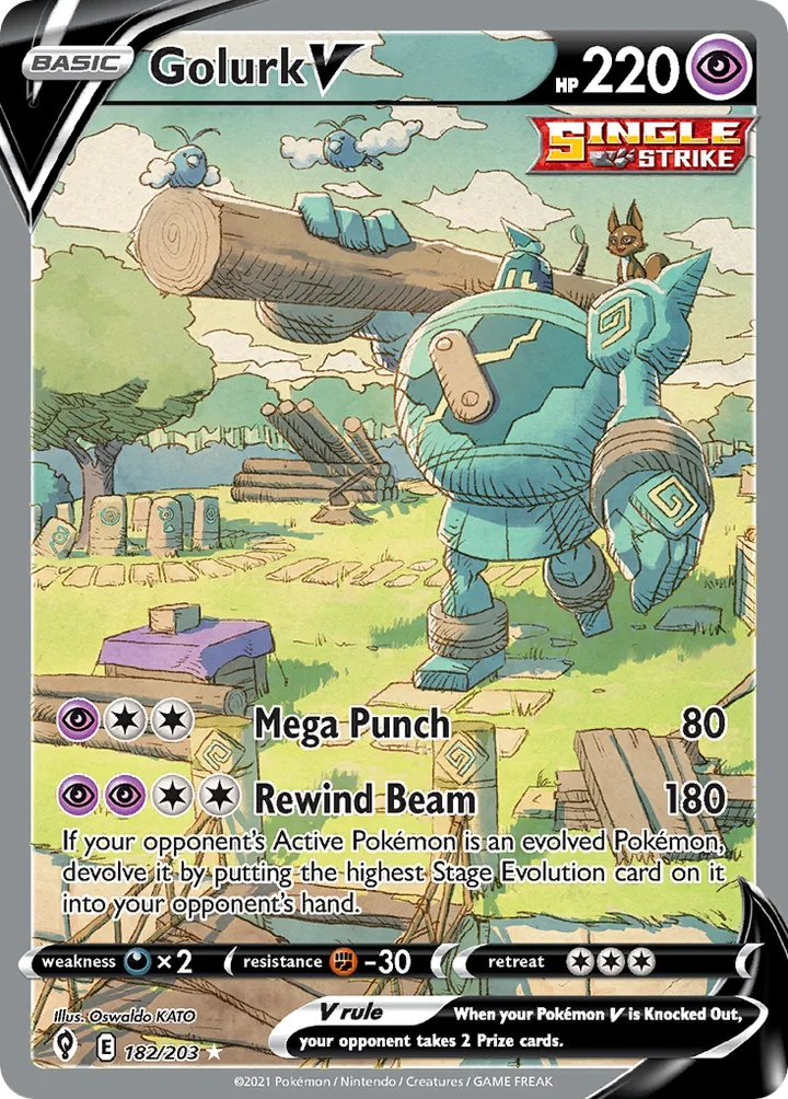 Golurk V, Evolving Skies 182/203