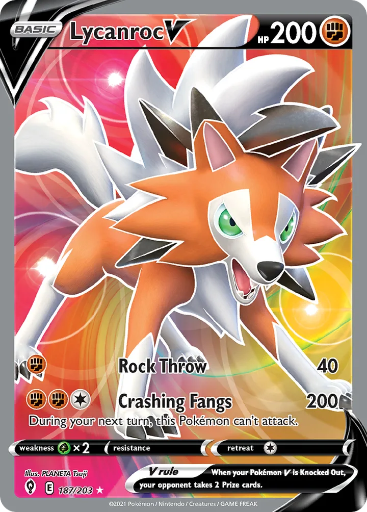 Lycanroc V, Evolving Skies 187/203