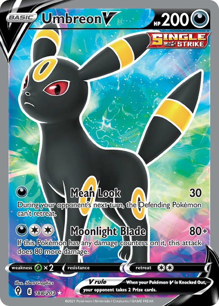 Umbreon V, Evolving Skies 188/203