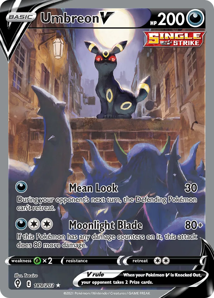 Umbreon V, Evolving Skies 189/203