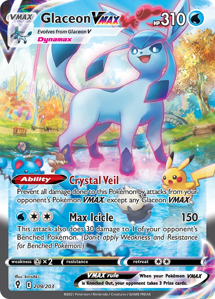 Glaceon VMAX, Evolving Skies 209/203