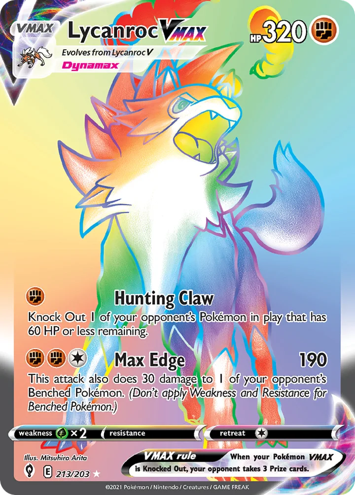 Lycanroc VMAX, Evolving Skies 213/203