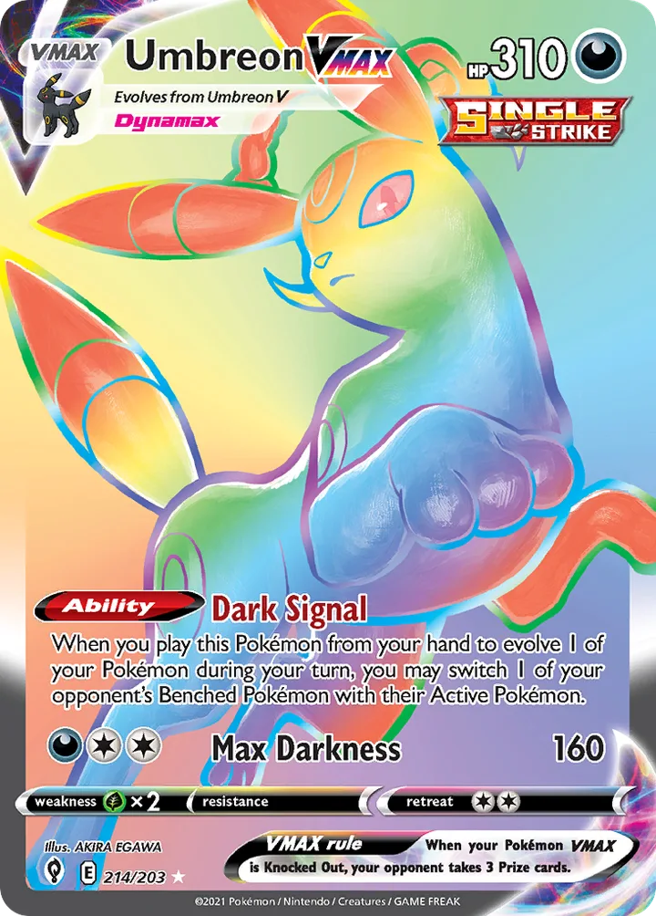 Umbreon VMAX, Evolving Skies 214/203
