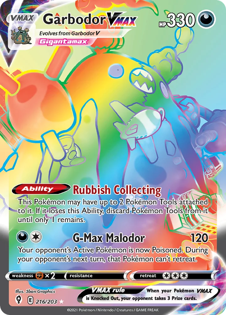 Garbodor VMAX, Evolving Skies 216/203