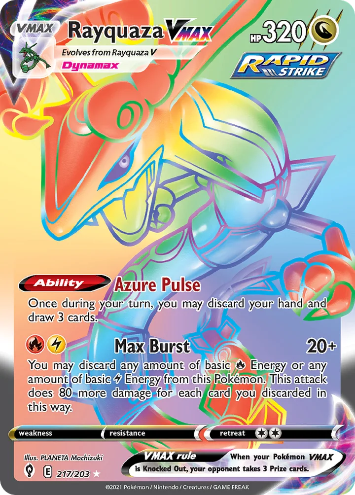 Rayquaza VMAX, Evolving Skies 217/203