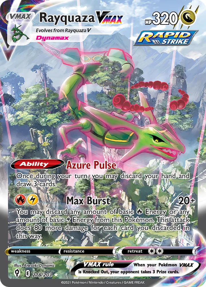 Rayquaza VMAX, Evolving Skies 218/203