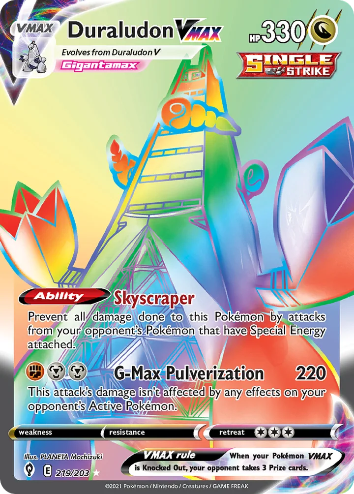 Duraludon VMAX, Evolving Skies 219/203