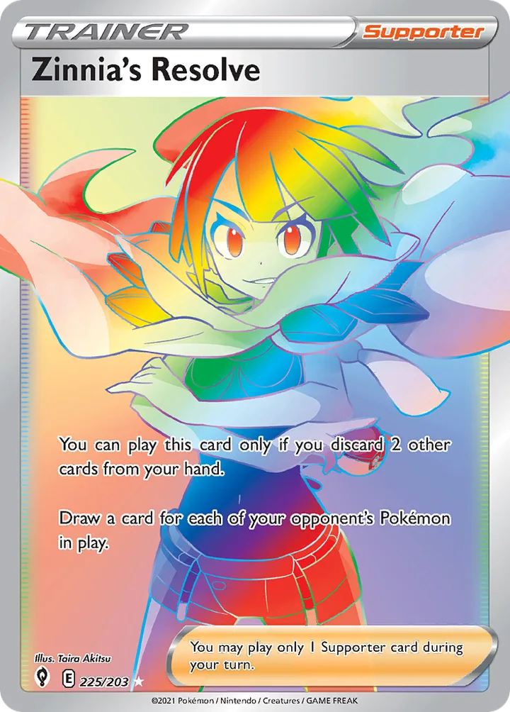 Zinnia’s Resolve, Evolving Skies 225/203