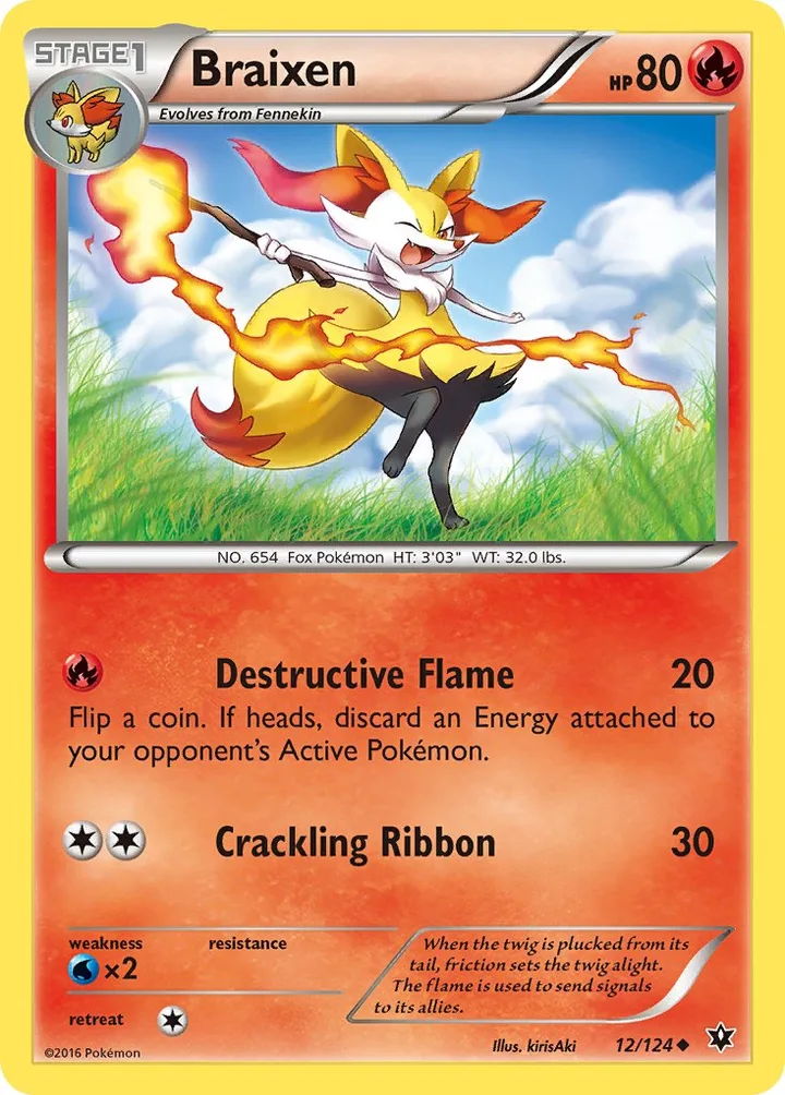 Braixen, Fates Collide 12/124