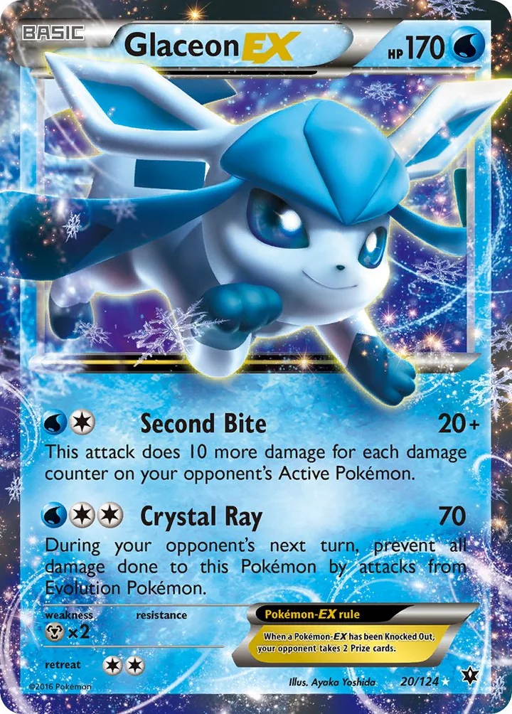 Glaceon-EX, Fates Collide 20/124