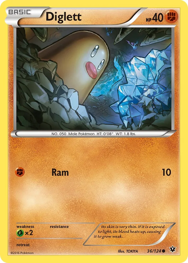 Diglett, Fates Collide 36/124