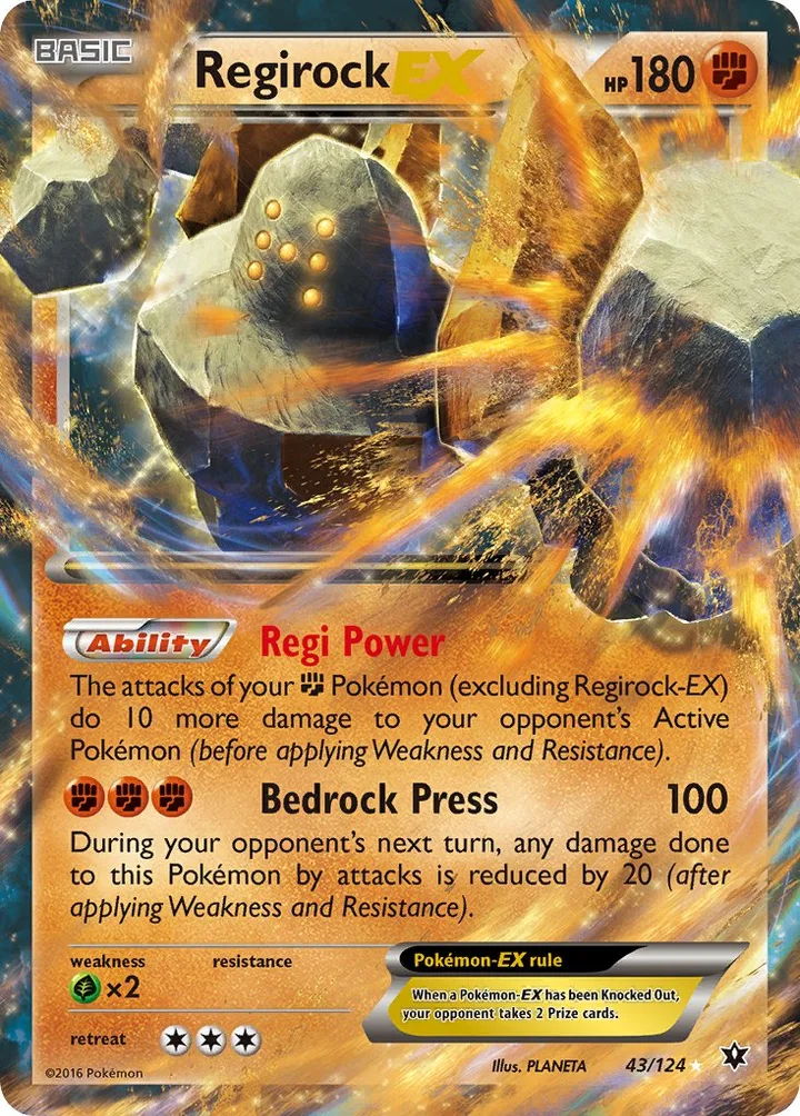 Regirock-EX, Fates Collide 43/124