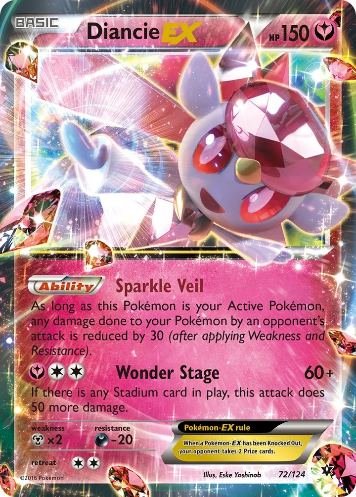 Diancie-EX, Fates Collide 72/124